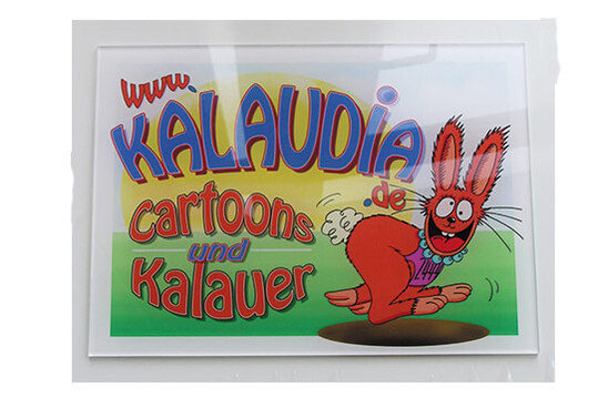 Acrylschild mit UV-Digitaldruck