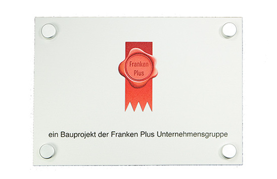 Aluminiumschild mit UV-Digitaldruck