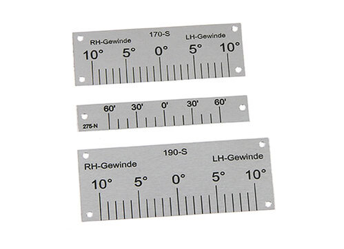 Skalen Alu silber matt, graviert