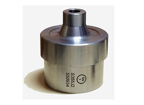 Drehteil aus Stahl laserbeschriftet