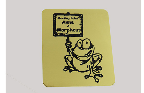 Türschild aus Messing 