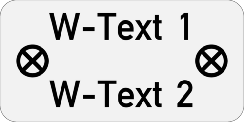 Edelstahlschild - Anlagenkennzeichnung 30x15x1,0mm Edelstahl V2A geschliffen