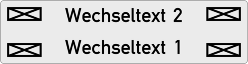 Gravurschild 61x16x1,0 mm, Alu silber matt, 4 Aussparungen 8x4, 2-zlg