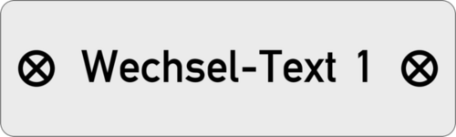 Gravurschild 50x15x1,5mm, Ecken R1,5 mm, Alu silber matt, 1-zeilig