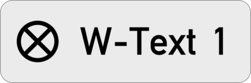 Gravurschild - Anlagenschild 30x10x1,5 mm Kunststoff silbermetallic