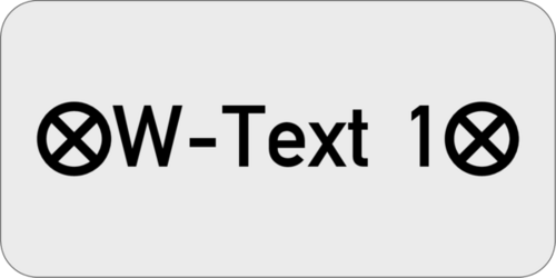 Gravurschild - Anlagenschild 30x15x1,5mm Kunststoff silbermetallic