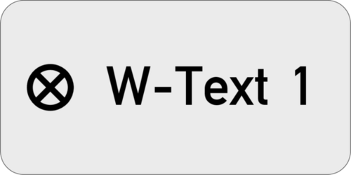 Gravurschild  30x15x1,0mm Alu silber matt,  1 Bohrung 1-zeilig