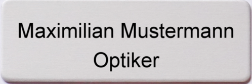 Namensschild Gravouni 60x20 2-zeilig