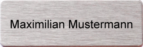 Namensschild Gravouni 60x20 1-zeilig