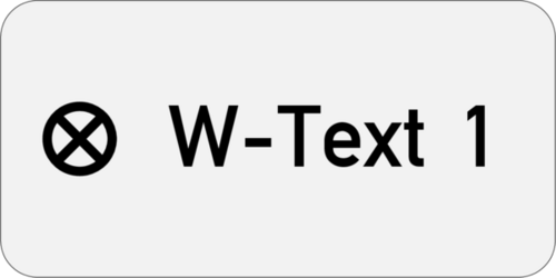 Edelstahlschild 30x15x1,0mm Edelstahl 1.4571 geschliffen,  1 Bohrung 1-zeilig