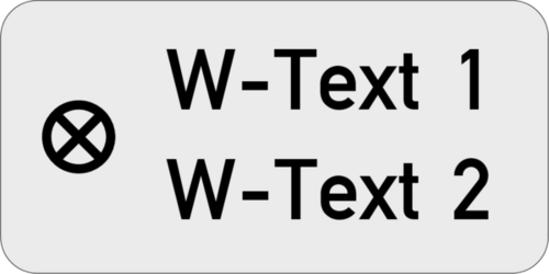 Gravurschild  30x15x1,5mm Kunststoff silbermetallic,  1 Bohrung, 2-zeilig