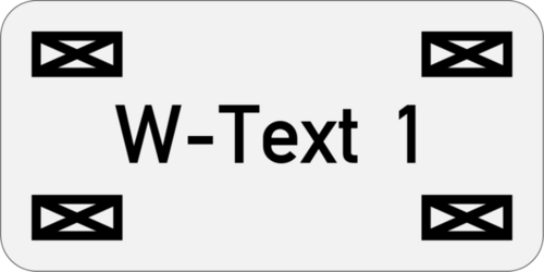 V4A-Kabelschild 30x15x1,0mm, Ecken R2, Edelstahl geschliffen 1.4571, 1-zeilig