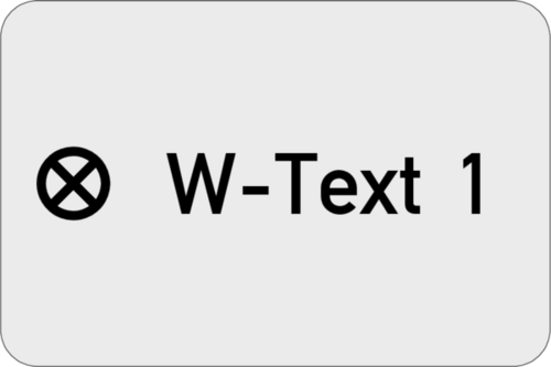 Gravurschild - Anlagenschild 30x20x1,0mm Alu silber matt, 1-zeilig