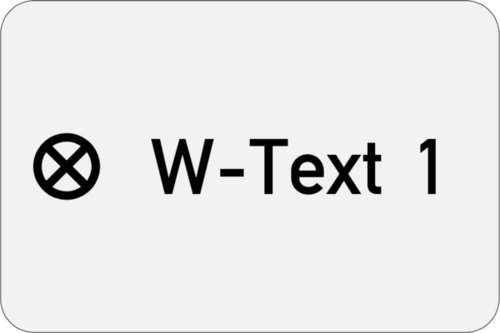 Kabelschild - Anlagenschild 30x20x1,0mm Edelstahl V4A geschliffen  1-zeilig