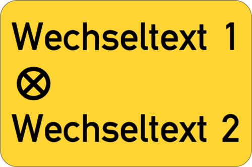 Gravurschild  30x20x1,5mm Kunststoff gelb,  1 Bohrung, 2-zeilig