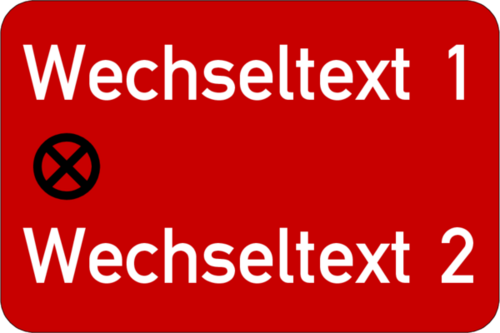 Gravurschild  30x20x1,5mm Kunststoff rot,  1 Bohrung, 2-zeilig