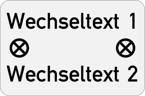 Edelstahlschild 30x20x1,0mm Edelstahl V4A geschliffen,  2 Bohrungen , 2-zeilig