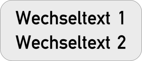 Gravurschild  35x15x1,5 mm, Kunststoff silbermetallic,  selbstklebend, 2-zeilig