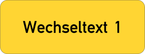 Gravurschild - Anlagenschild 40x15x1,5 mm Kunststoff gelb