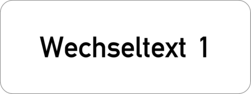 Gravurschild - Anlagenschild 40x15x1,5 mm Kunststoff weiß