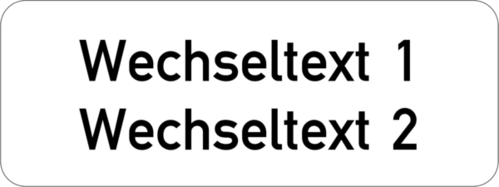 Gravurschild - Anlagenschild 40x15x1,5 mm Kunststoff weiß