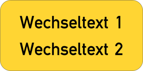 Gravurschild 40x20x1,5mm, Kunststoff gelb, selbstklebend