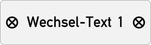 Edelstahlschild 50x15x1,0mm, Ecken R1,5mm, Edelstahl V4A geschliffen, 1-zeilig