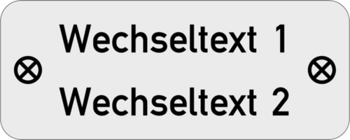 Gravurschild 50x20x1,0mm Alu silber matt , 2-zeilig, gebohrt