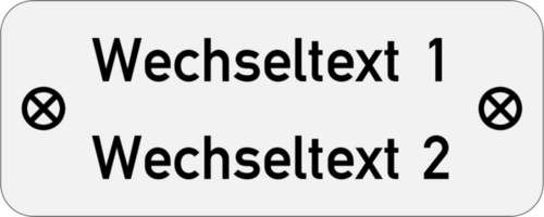 Anlagenschild 50x20x1,0mm, Edelstahl V4A , 2-zeilig, gebohrt