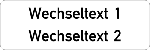 Gravurschild 60x20x1,5mm, Kunststoff weiß, 2-zeilig, selbstklebend