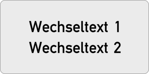 Gravurschild 60x30x1,5 mm, Kunststoff silbermetallic, 2-zeilig, selbstklebend