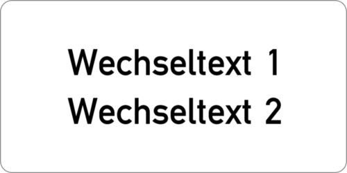 Gravurschild 60x30x1,5 mm, Kunststoff weiß, 2-zeilig, selbstklebend
