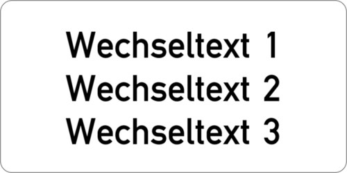 Gravurschild 60x30x1,5 mm, Kunststoff weiß, 3-zeilig, selbstklebend