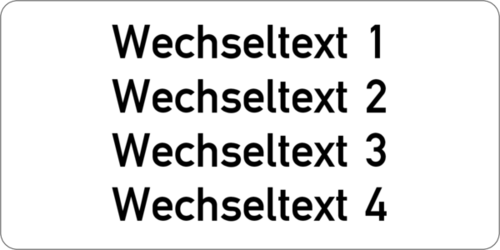 Gravurschild 60x30x1,5 mm, Kunststoff weiß, 4-zeilig, selbstklebend