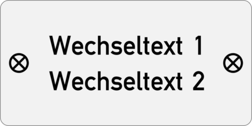 Edelstahlschild 60x30x1,0mm, Edeltahl V4A geschliffen , 2-zeilig, 2 Bohrungen