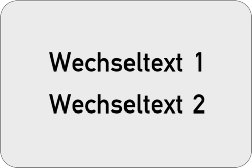 Gravurschild 60x40x1,5 mm, Kunststoff silbermetallic, 2-zeilig, selbstklebend