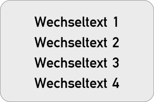 Gravurschild 60x40x1,5 mm, Kunststoff silbermetallic, 4-zeilig, selbstklebend