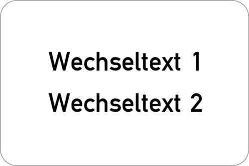 Gravurschild 60x40x1,5 mm, Kunststoff weiß, 2-zeilig, selbstklebend