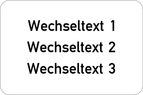 Gravurschild 60x40x1,5 mm, Kunststoff weiß, 3-zeilig, selbstklebend