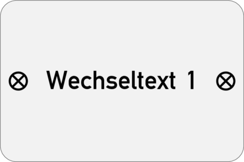 Edelstahlschild 60x40x1,0mm,  Edelstahl V4A geschliffen, 1-zeilig, 2 Bohrungen