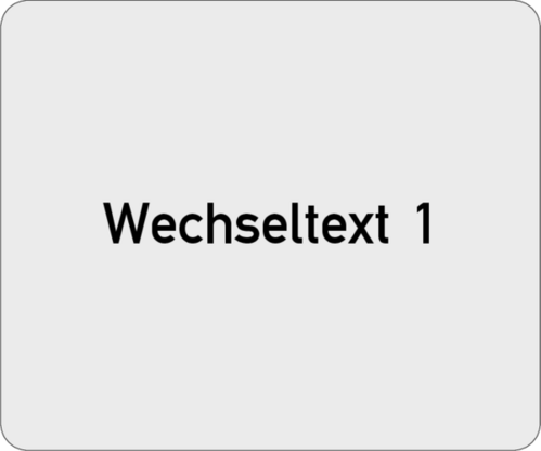 Gravurschild 60x50x1,0mm Alu silber matt , 1-zeilig, selbstklebend