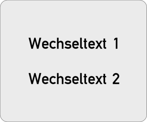 Gravurschild 60x50x1,0mm Alu silber matt , 2-zeilig, selbstklebend