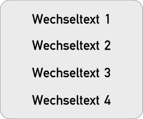 Gravurschild 60x50x1,0mm Alu silber matt , 4-zeilig, selbstklebend