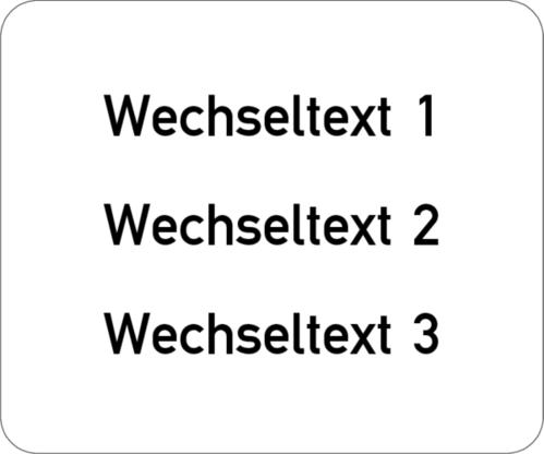 Gravurschild 60x50x1,5mm, Kunststoff weiß , 3-zeilig, selbstklebend