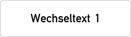 Gravurschild 70x20x1,5mm, Kunststoff weiß , 1-zeilig, selbstklebend