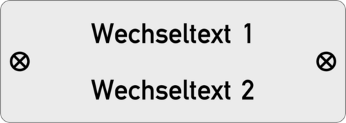 Gravurschild 70x25x1,0mm Alu silber matt , 2-zeilig, 2 Bohrungen