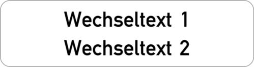 Gravurschild 75x20x1,5mm, Kunststoff weiß, 2-zeilig, selbstklebend