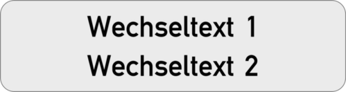 Gravurschild 75x20x1,0mm, Kunststoff silbermetallic , 2-zeilig, selbstklebend