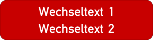 Gravurschild 75x20x1,5 mm, Kunststoff rot, 2-zeilig, selbstklebend