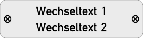 Gravurschild 75x20x1,0mm Alu silber matt , 2-zeilig, 2 Bohrungen